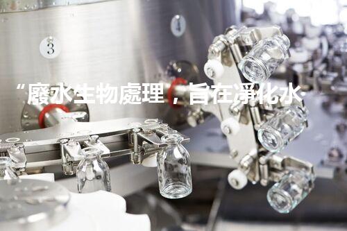 “廢水生物處理，旨在凈化水源，守護(hù)碧水藍(lán)天”